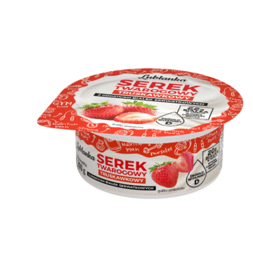Serek twarogowy truskawkowy Lublanka