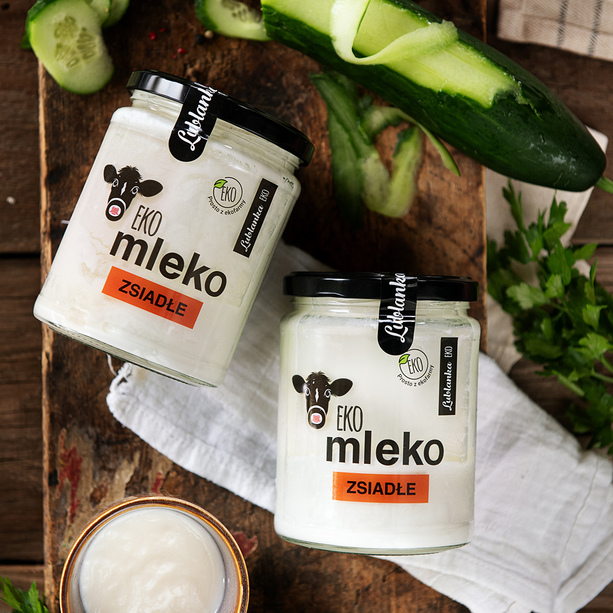 Eko Zsiadłe mleko 3% Lublanka - obrazek 2