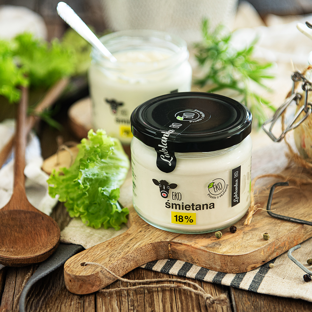 Eko Śmietana 18% Lublanka - obrazek 3